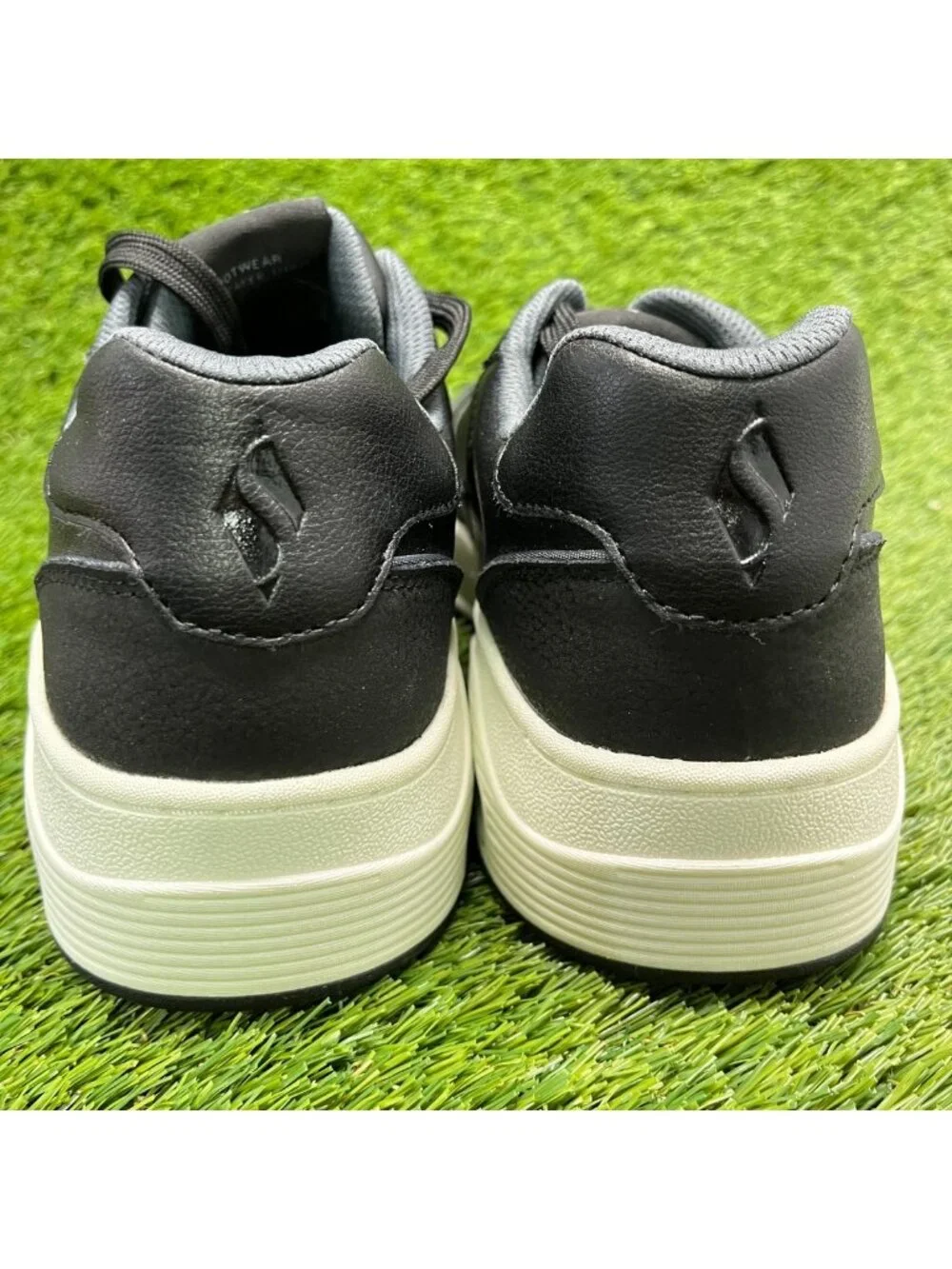 Skechers Uno Court Low-Post Mens Size 9 Black Athletic Leather Shoes Sneakers